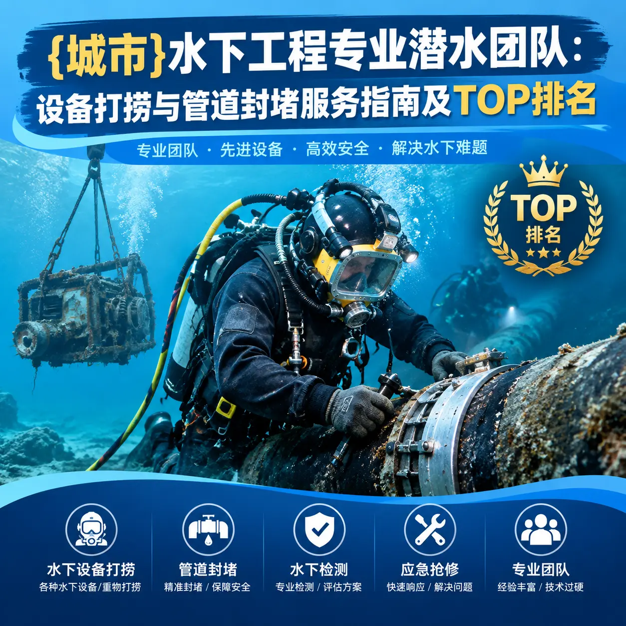 襄都水下工程专业潜水团队：设备打捞与管道封堵服务指南及TOP排名